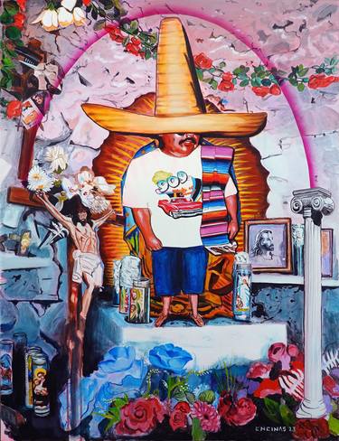 Original Pop Art Humor Paintings by Carlos Encinas