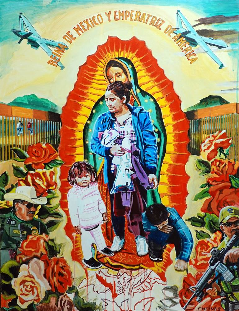 La Virgen De Mom Painting by Carlos Encinas | Saatchi Art