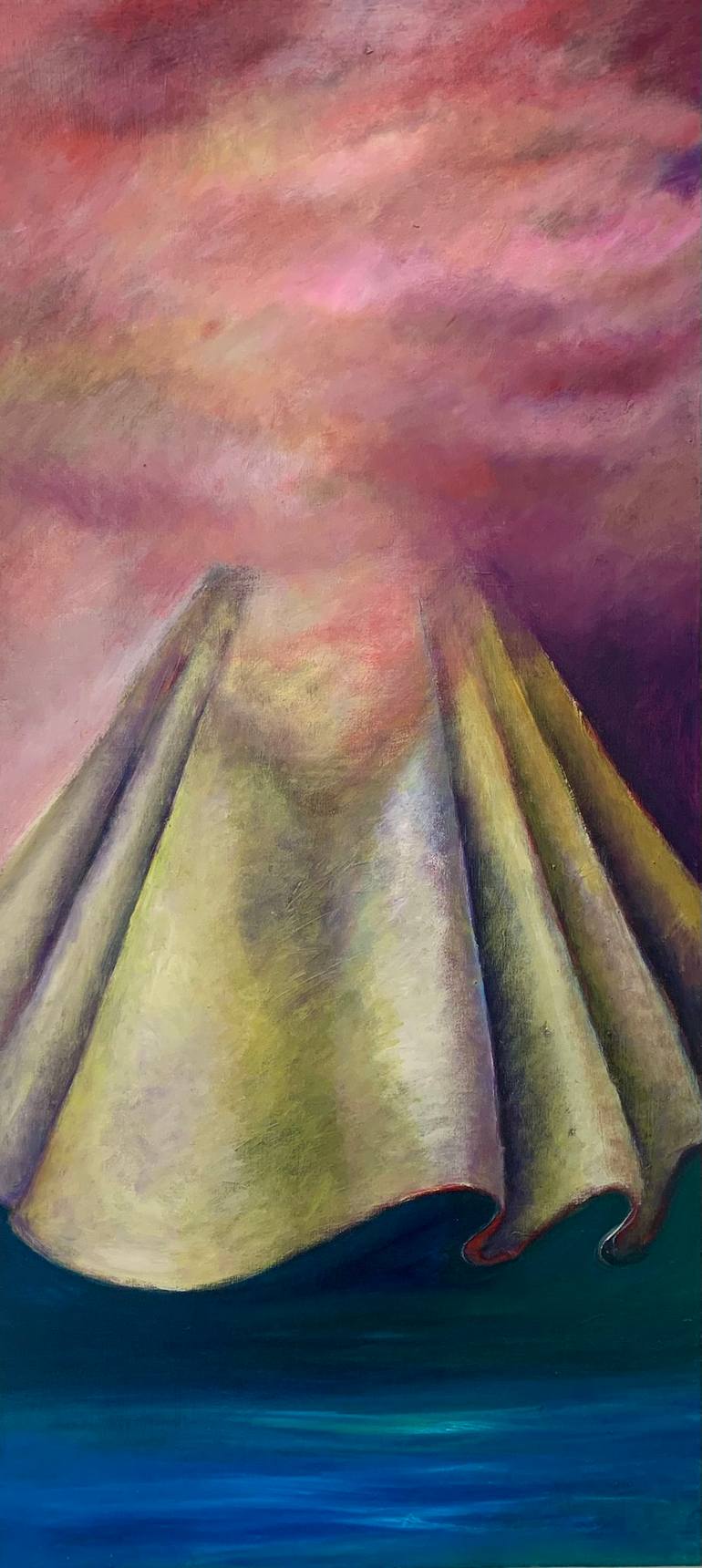 Original Abstract Expressionism Fashion Painting by Judy Gittelsohn