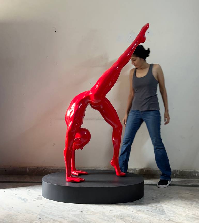 Original Figurative Sports Sculpture by Vernika Singh