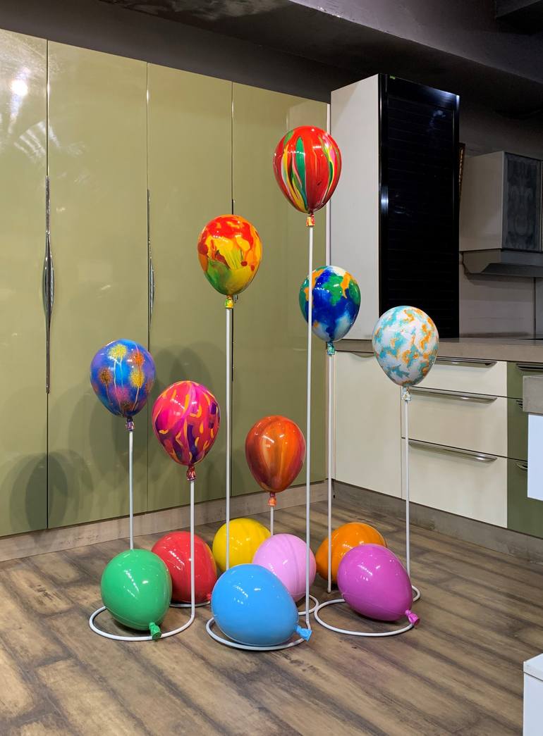 taart verkouden worden coupon Balloon installation - 2 Sculpture by V-POP by Vernika | Saatchi Art