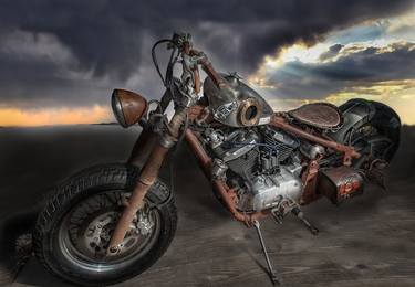 Print of Motorcycle Photography by Oleg Karataev