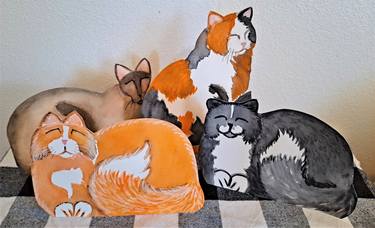 CATS- paper sculptures thumb