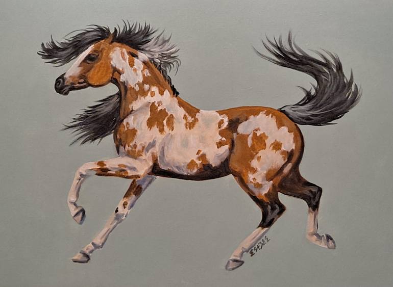 Original Fine Art Horse Painting by susan barackman