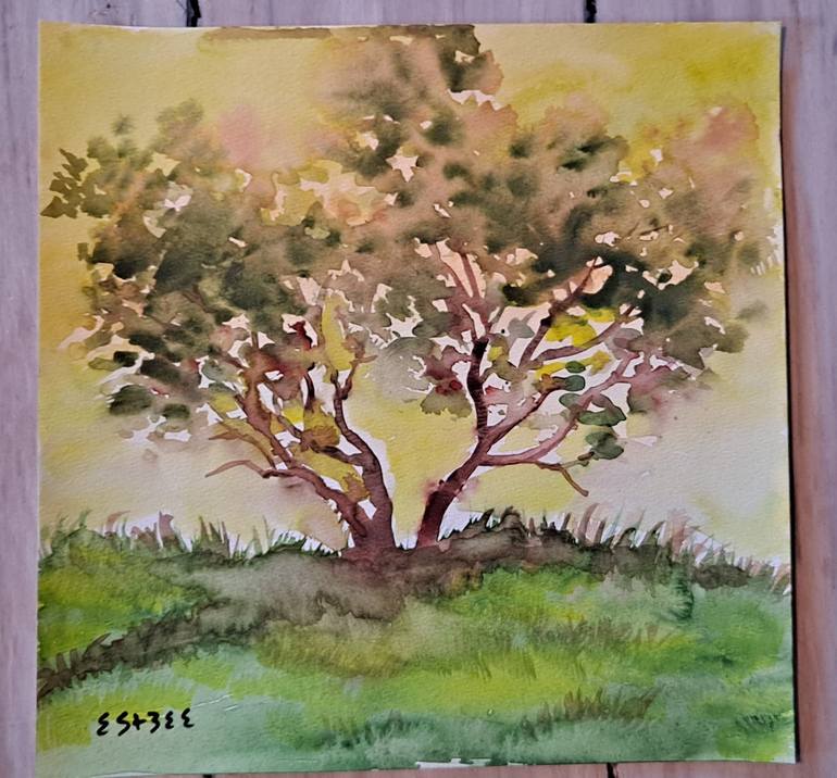 Original Tree Painting by susan barackman