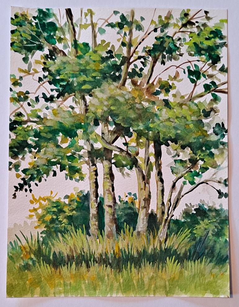 Original Fine Art Tree Painting by susan barackman