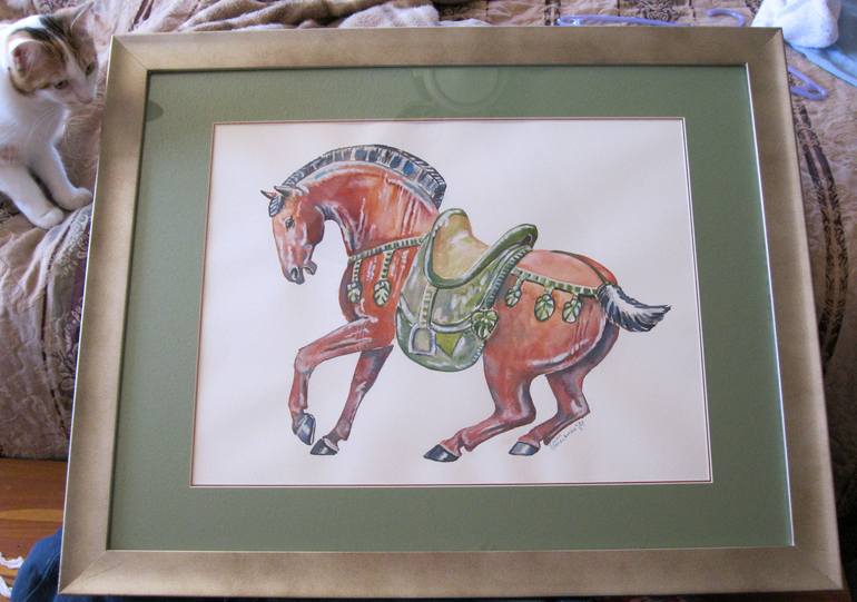 Original Horse Painting by susan barackman