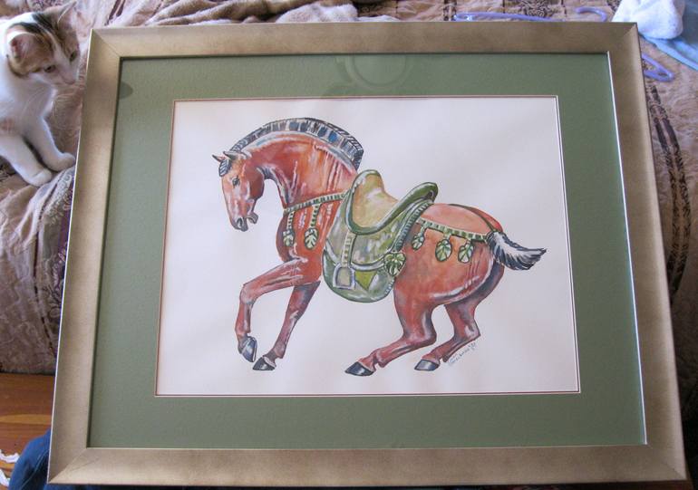 Original Fine Art Horse Painting by susan barackman