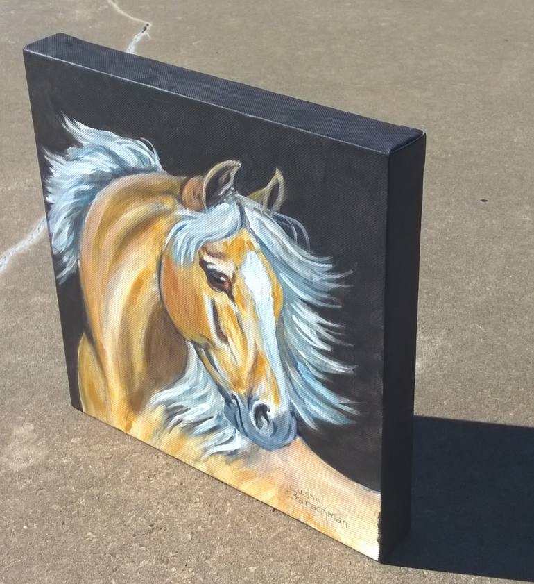 Original Fine Art Horse Painting by susan barackman