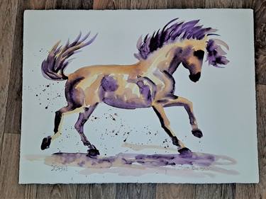 Original Abstract Horse Paintings by susan barackman