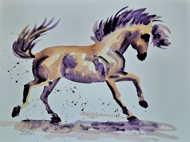 Original Abstract Horse Painting by Susan Barackman