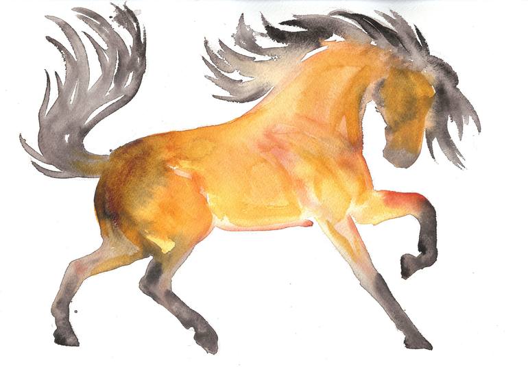 Original Horse Painting by susan barackman