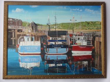 Original Fine Art Boat Paintings by Mark Jones