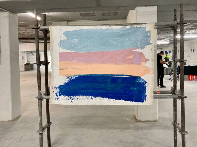 Original Abstract Seascape Painting by Laura Rebelo