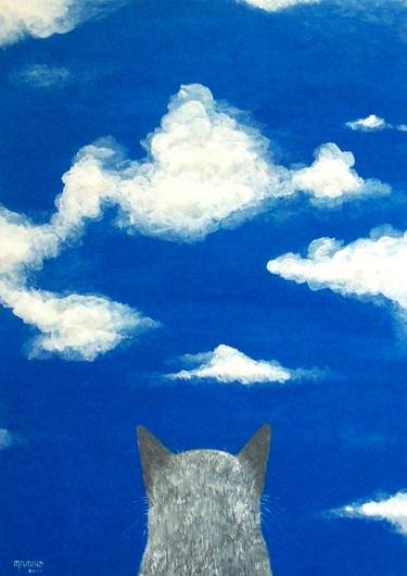 Original Realism Cats Paintings by Eko Pramono