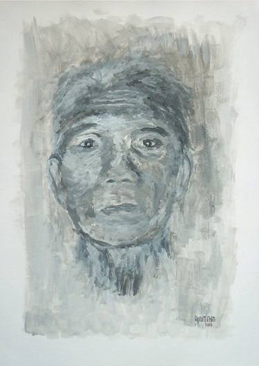 Original Expressionism Men Paintings by Eko Pramono