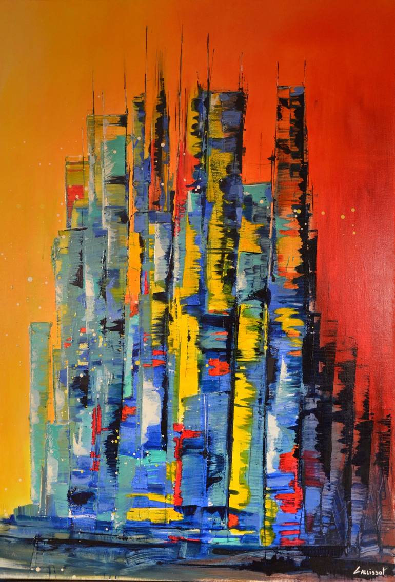 CHICAGO Painting by Anne sophie Gallissot | Saatchi Art