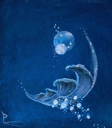 Original Water Painting by Patricia BLONDEL