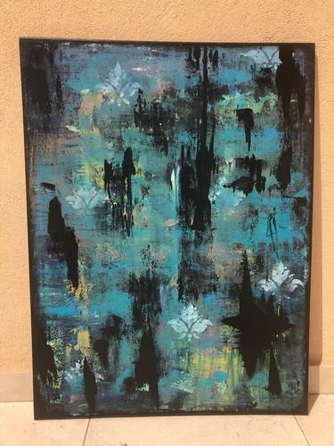 Original Abstract Expressionism Abstract Paintings by Alexandra Fridman