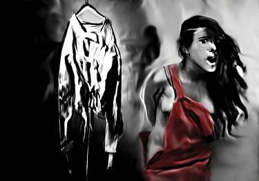 Original Expressionism People Mixed Media by Naikos A