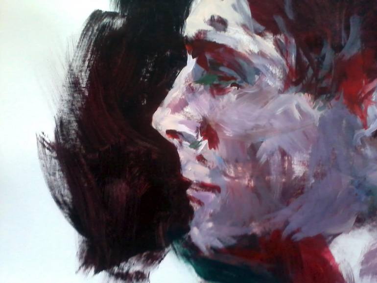 Original Expressionism People Painting by Beatriz Crespo