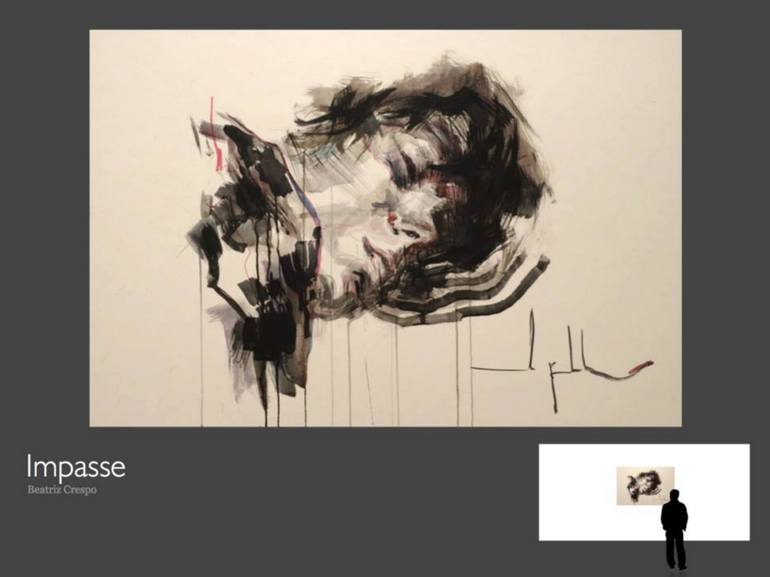 Original Expressionism People Painting by Beatriz Crespo