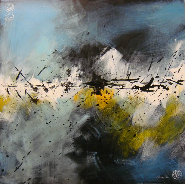Original Abstract Expressionism Abstract Painting by Catherine Protsenko