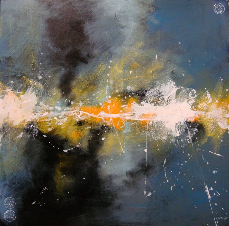 Original Abstract Expressionism Abstract Painting by Catherine Protsenko