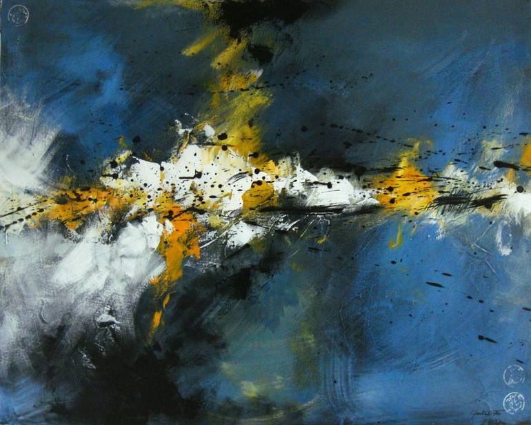 Original Abstract Expressionism Abstract Painting by Catherine Protsenko