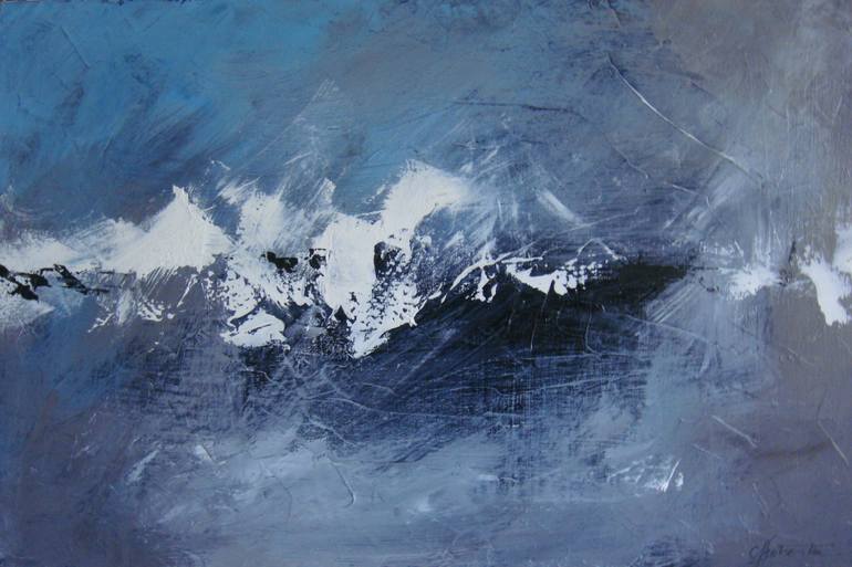 Original Abstract Expressionism Abstract Painting by Catherine Protsenko