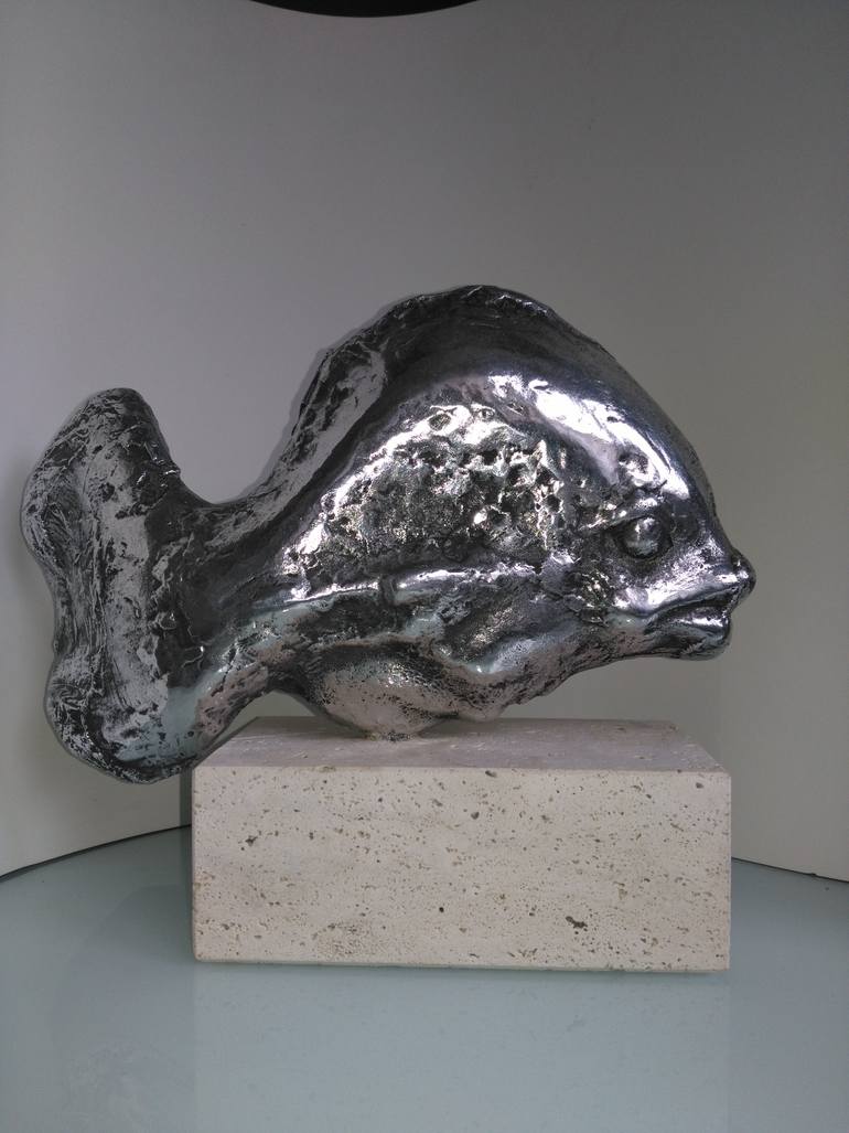 Original Abstract Animal Sculpture by Ljiljana Palfi