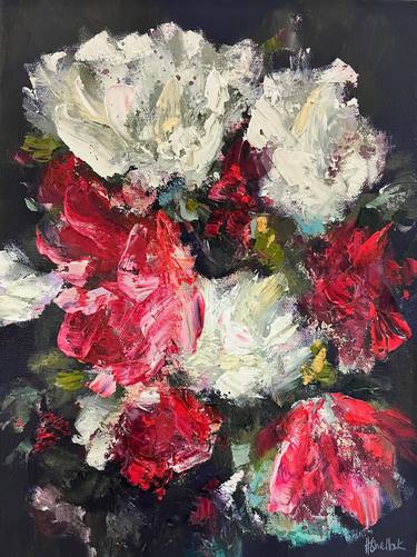 Original Abstract Floral Paintings by Heidi Shedlock
