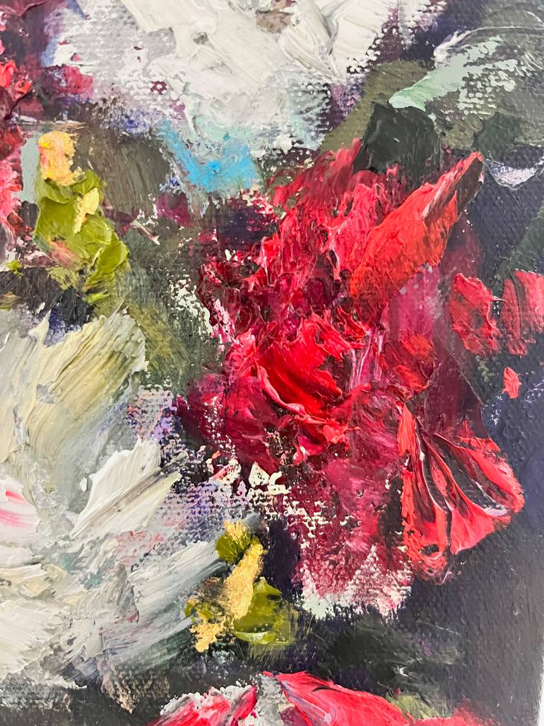 Original Abstract Floral Painting by Heidi Shedlock