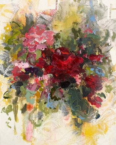 Original Abstract Expressionism Floral Paintings by Heidi Shedlock