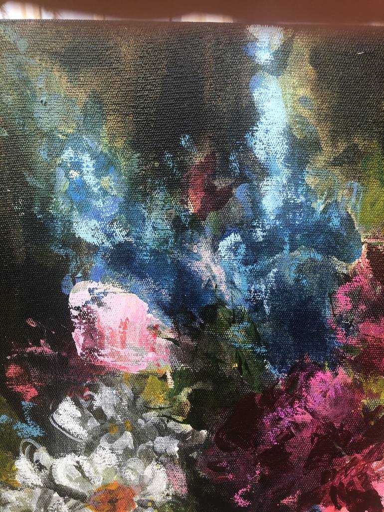 Original Expressionism Floral Painting by Heidi Shedlock