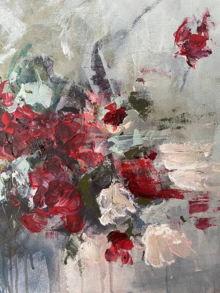 Original Abstract Expressionism Floral Painting by Heidi Shedlock