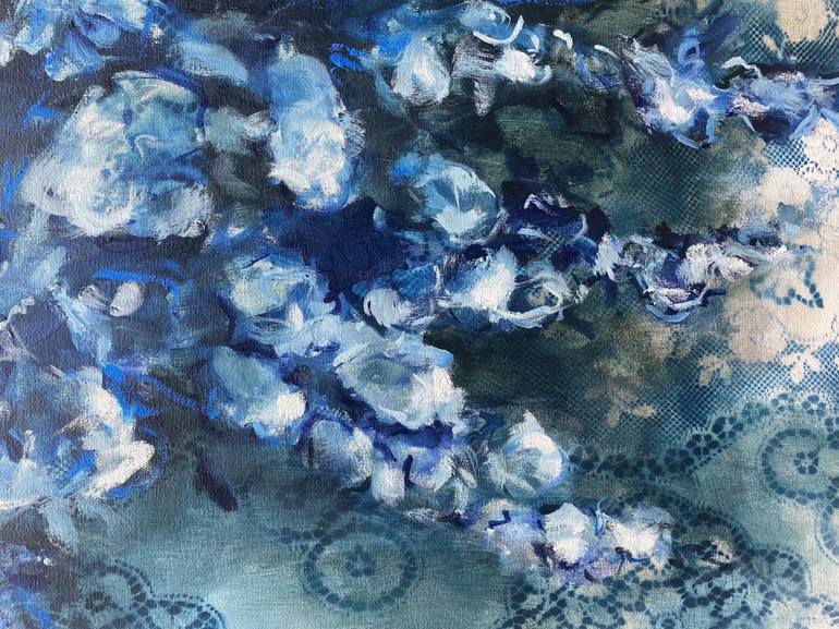 Original Abstract Floral Painting by Heidi Shedlock
