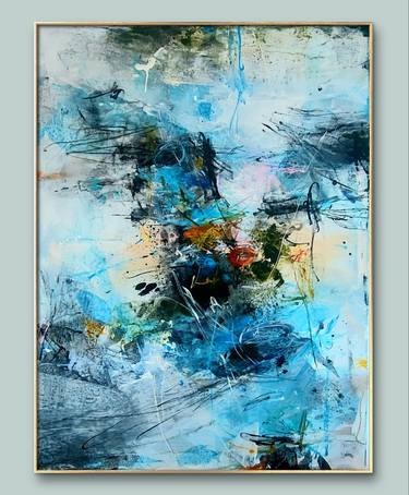 Original Abstract Expressionism Abstract Paintings by Sanda Markicevic