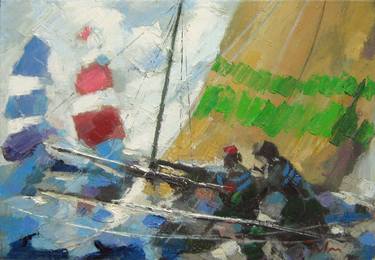 Original Sailboat Paintings by Mato Jurkovic