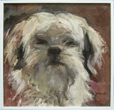 Original Impressionism Dogs Paintings by Mato Jurkovic