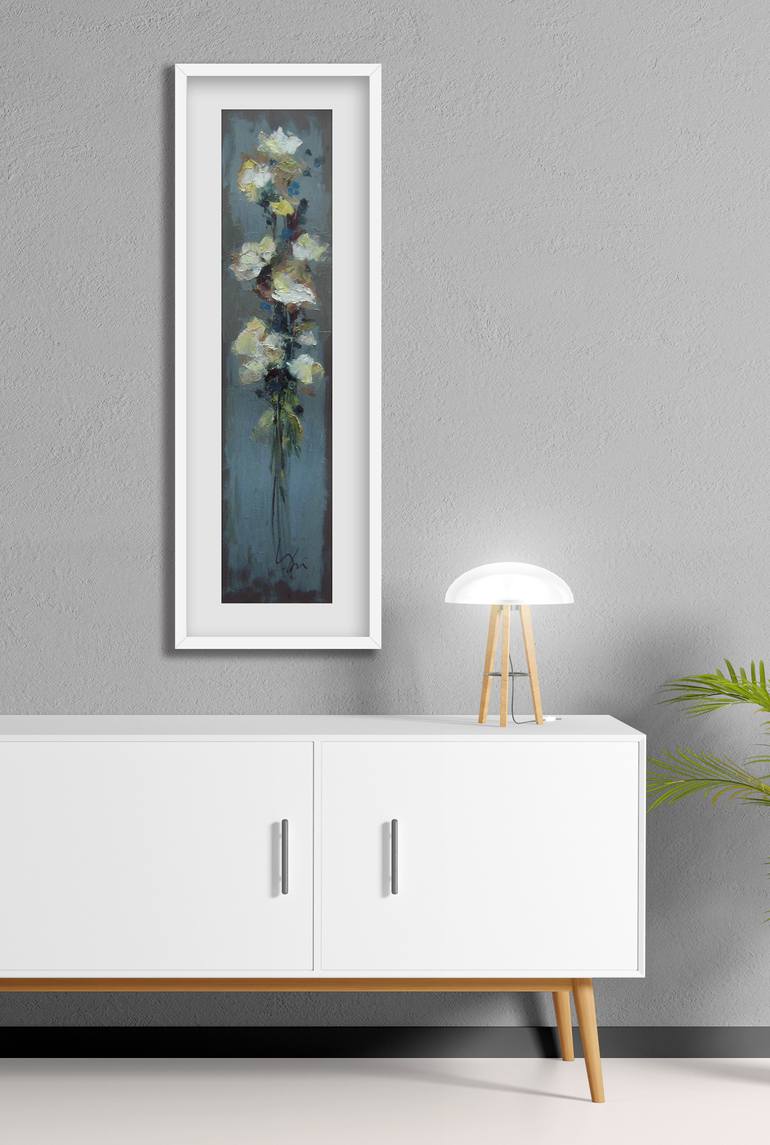 Original Impressionism Floral Painting by Mato Jurkovic
