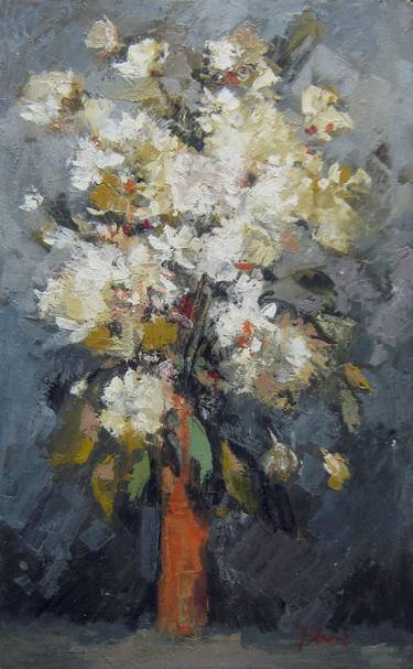 Original Impressionism Floral Paintings by Mato Jurkovic