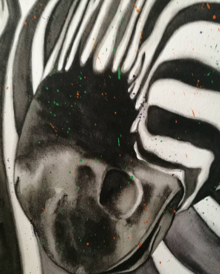 Original Impressionism Animal Painting by Steven Shaw