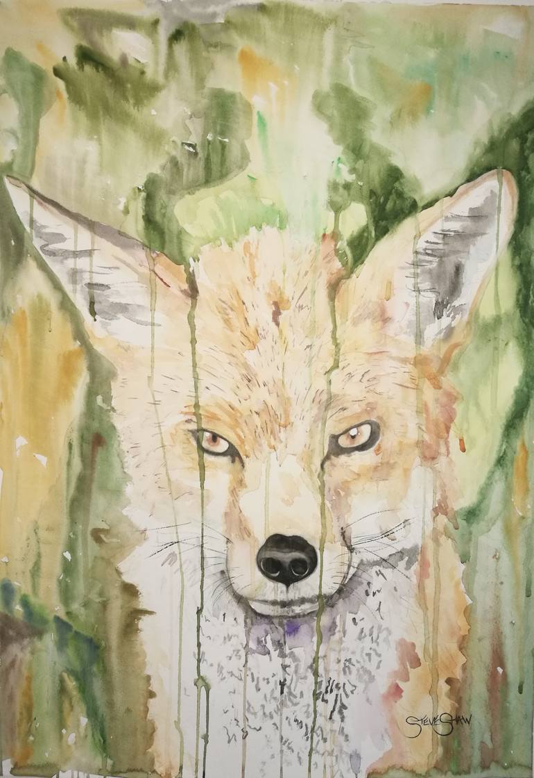 Original Expressionism Animal Painting by Steven Shaw
