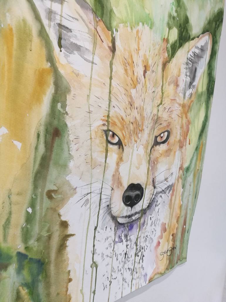 Original Expressionism Animal Painting by Steven Shaw