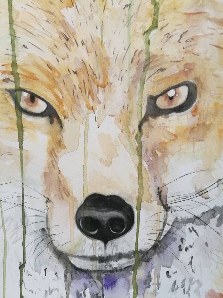 Original Expressionism Animal Painting by Steven Shaw