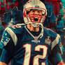 Here in New England we are proud of our teams. I wanted to celebrate one of our favorite sports heroes of all time and deliver an eccentric, colorful, portrait of our quarterback.
