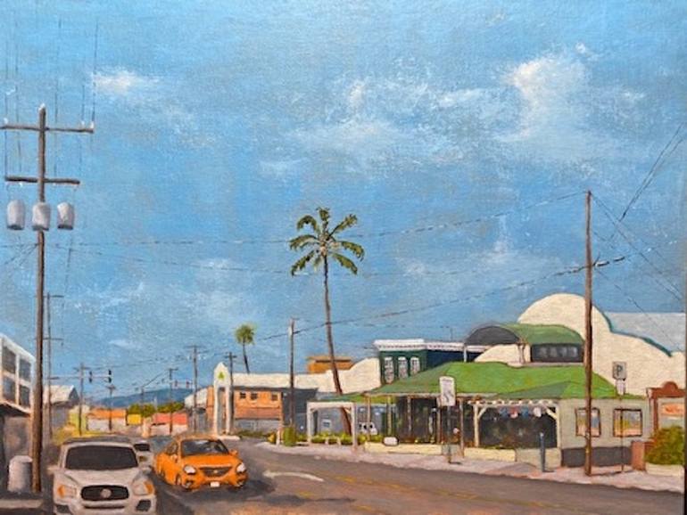 Original Architecture Painting by Larry Cansler | Expressionism Art on Canvas | Hana Hwy, Paia