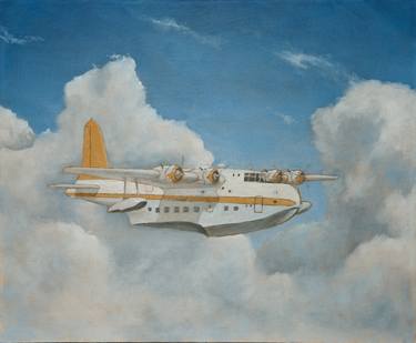 Original Impressionism Airplane Paintings by Larry Cansler