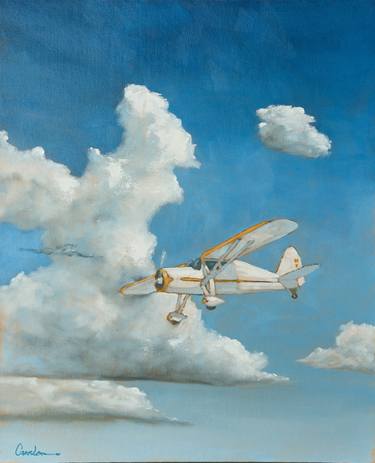 Original Impressionism Airplane Paintings by Larry Cansler